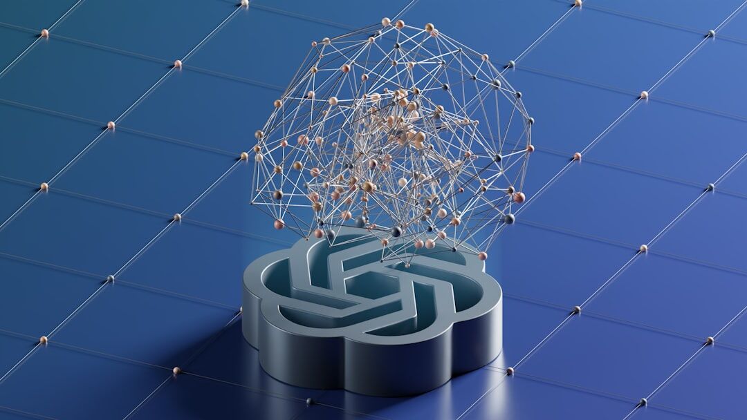Artificial intelligence concept with digital brain and glowing circuit patterns