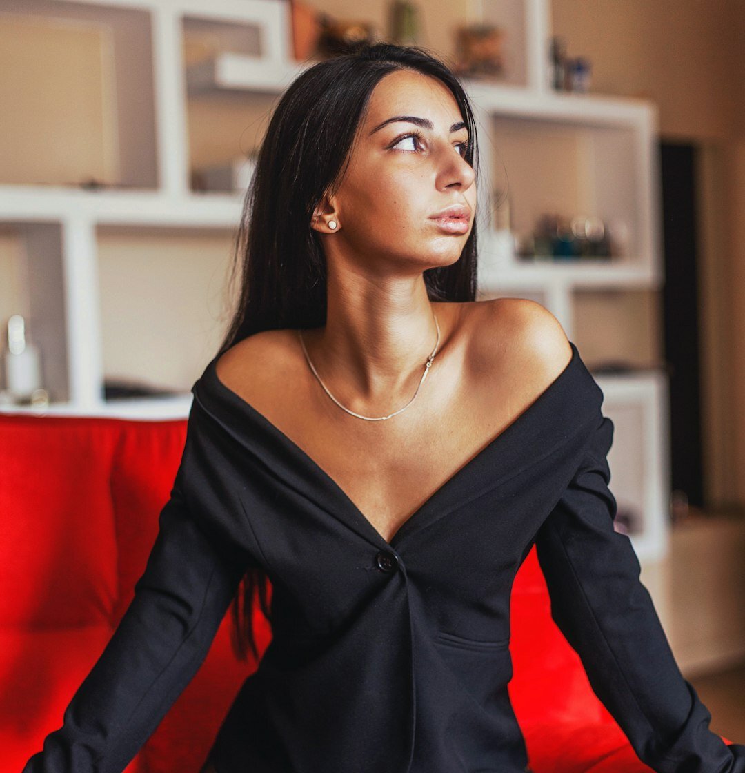 Professional Turkish businesswoman in smart blue blazer